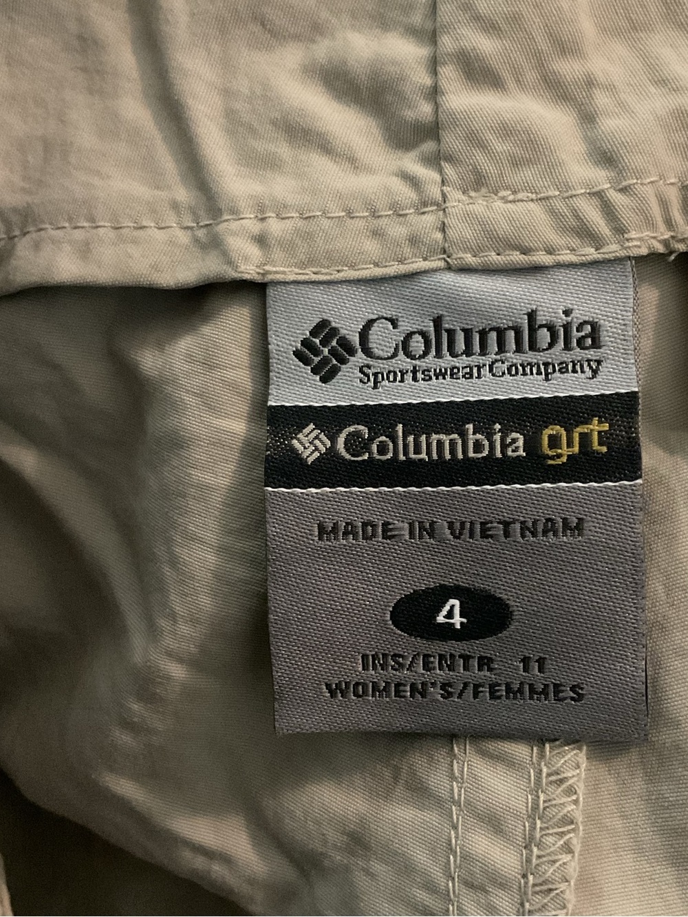 Columbia Beige/Tan Women's Outdoor Shorts - Picture 3 of 8